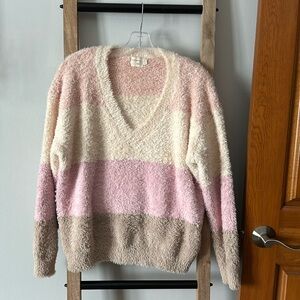 Eyelash pullover sweater.